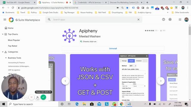 YouTube API Tutorial: How To Import YouTube API Into Google Sheets смотреть онлайн
