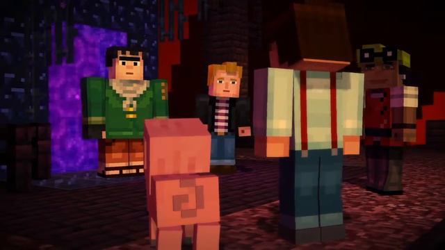Minecraft: Story Mode|Axel gets angry at the team? смотреть онлайн