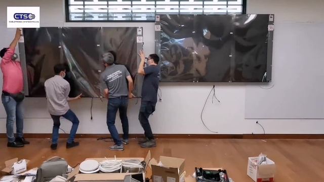 Samsung 98" LCD Monitor Installation смотреть онлайн