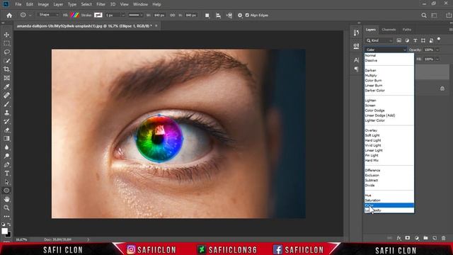 [ Photoshop Tutorial ] RAINBOW EYE EFFECT IN PHOTOSHOP смотреть онлайн