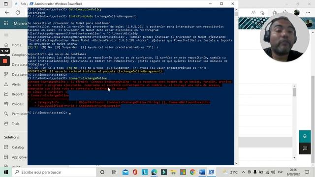 Instalar el Modulo de Exchange Online en Powershell смотреть онлайн