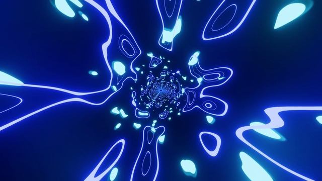 VJ LOOP NEON Blue Metallic Abstract Background Video Simple Lines Pattern - Motion 4k Screensaver смотреть онлайн
