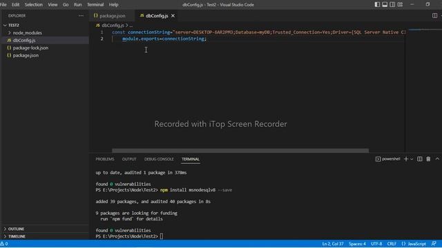 How to connect Microsoft SQL Server with Node js Application #mssqlserver #nodejs #nodejstutorial смотреть онлайн