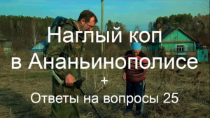 Совсем обнаглели эти кладоискатели, или Коп в Ананьинополисе + Ответы на вопросы 25
