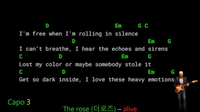 The Rose 더로즈 – alive - Lyrics Chords Vocals смотреть онлайн
