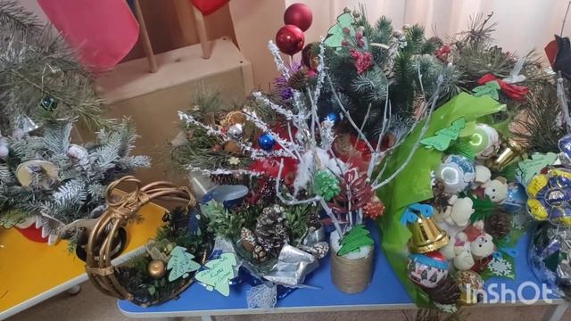 Выставка поделок "Новогодний букет' смотреть онлайн