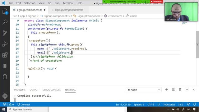 45 Cairo Univ Nodejs Angular Create Angular FormControls and its Validations смотреть онлайн