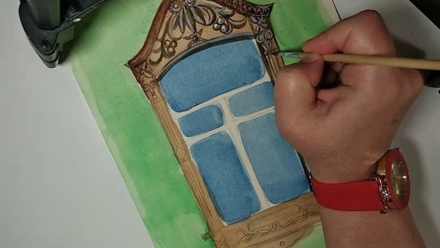 Рисование наличника, мастер-класс смотреть онлайн