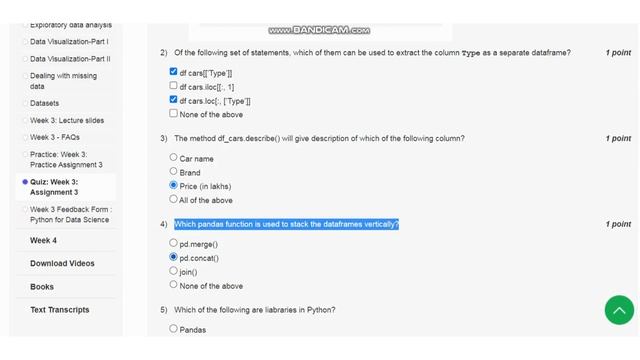 ?100%??#python for data science week3 assignment || nptel ||swayam 2023||Crack смотреть онлайн