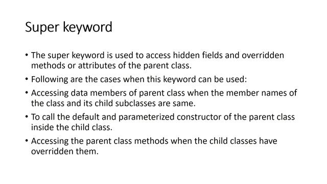 USE of Super Keyword in JAVA || JAVA Interview Questions смотреть онлайн