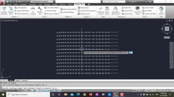 Auto Numbering in AutoCAD|| Auto Number in Express Tools