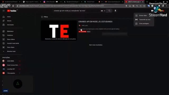 CRIANDO API EM NODE.JS || ESTUDANDO смотреть онлайн