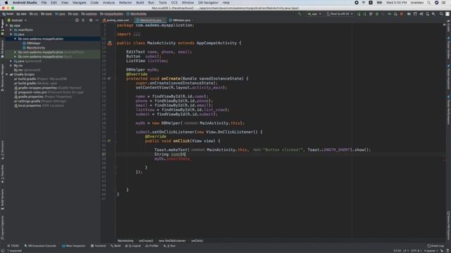 SQLite Local Database Tutorial for Android Studio + DB Browser For SQLite |JAVA смотреть онлайн