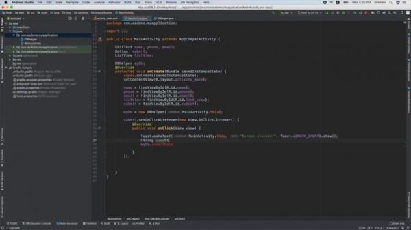 SQLite Local Database Tutorial for Android Studio + DB Browser For SQLite |JAVA