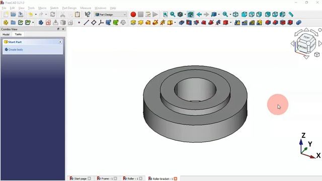 FreeCAD 0.21: Simple Mecanum Wheel Design + Assembly