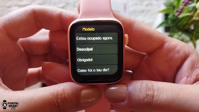 SMARTWATCH IWO T55+ COMO ENVIAR MENSAGEM (RESPONDER) SISTEMA ANDROID смотреть онлайн