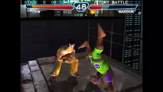 Tekken 4 PlayStation 2 Marshall Law Story Mode Playthrough смотреть онлайн
