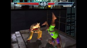 Tekken 4 PlayStation 2 Marshall Law Story Mode Playthrough