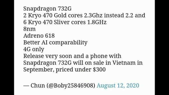 QUALCOMM SNAPDRAGON 732G NEW POWERFUL PROCESSOR