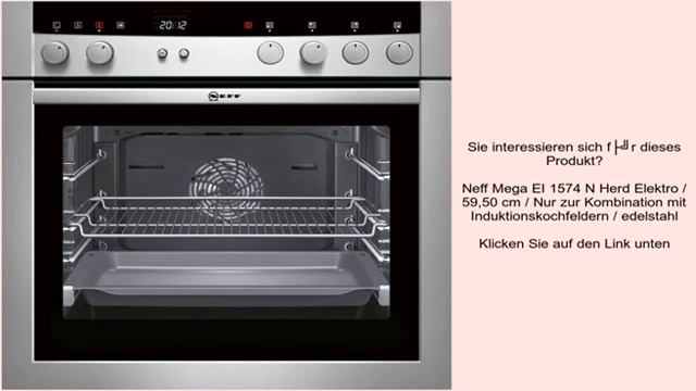 Neff Mega EI 1574 N Herd Elektro / 59,50 cm / Nur zur Kombination mit Induktionskochfeldern смотреть онлайн