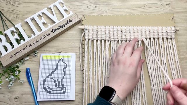 DIY Macrame Cat | Pixel Wall Hanging смотреть онлайн
