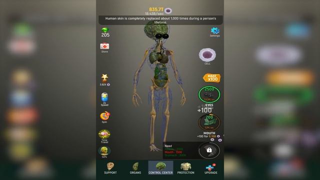 ЭВОЛЮЦИЯ ПРИШЕЛЬЦА ЧТОБЫ СОБРАТЬ ВСЕ ОРГАНЫ И КОСТИ ВРУЧНУЮ В ИГРЕ IDLE HUMAN! смотреть онлайн