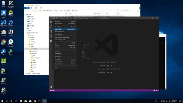 node.js: Express 개발 환경 설정 (feat. Visual Studio Code) #server side #javascript #vscode смотреть онлайн