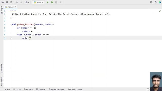 Write A Python Function That Prints The Prime Factors Of A Number Recursively смотреть онлайн
