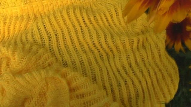 Вязание спицами:Пляжная туника на купальник готова\Накидка на купальник\Вяжем  спицами\.