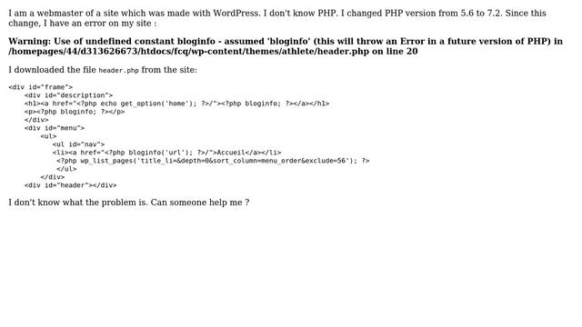 Wordpress: Use of undefined constant bloginfo смотреть онлайн