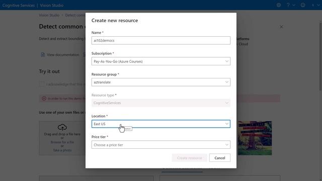 Testing Azure Cognitive Services Vision API using Vision Studio смотреть онлайн