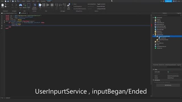 How to make player sprint / run // Roblox Studio Script Tutorial смотреть онлайн