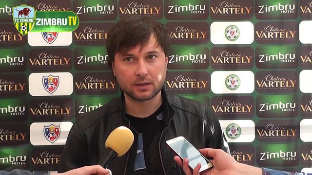 Эрик Ококо и Денис Калинков после матча "Зимбру" - "Спикул" (1:4) смотреть онлайн