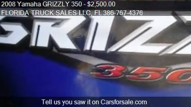 2008 Yamaha GRIZZLY 350 - for sale in PORT ORANGE, FL 32127 смотреть онлайн