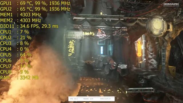 3d Mark FireStrike Ultra - 1070 GTX SLI Monitor-1920x1080-144Hz i7 6700K@4.6 смотреть онлайн