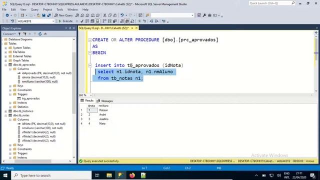 Vídeo Aula - SQLServer - Criar Procedure смотреть онлайн