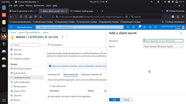 Microsoft API - Get Access Token And Refresh Token