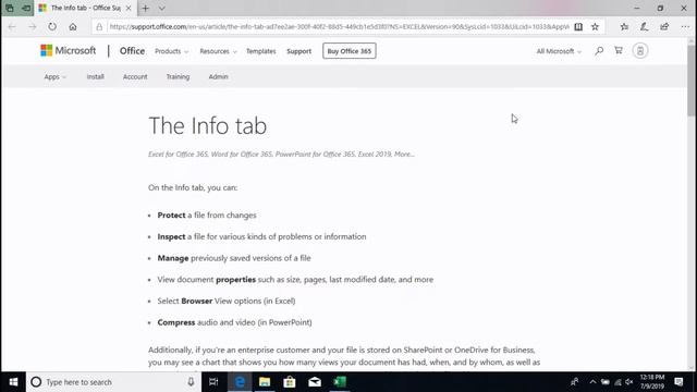 Mastering Excel 2019 - Basics - Course Sample смотреть онлайн