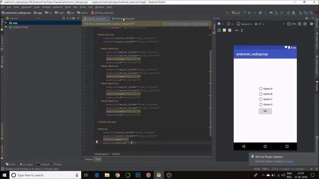 Android Studio - RadioGroup complete tutorial! смотреть онлайн