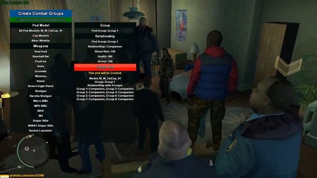 GTA 4 - War Mod - Ped Preview Function Test смотреть онлайн