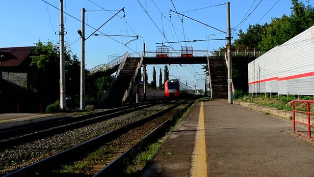 "Ещё одна в Уфе" ЭС2Г-154 с сообщением Уфа-Абдулино на перегоне Уфа-Дёма смотреть онлайн