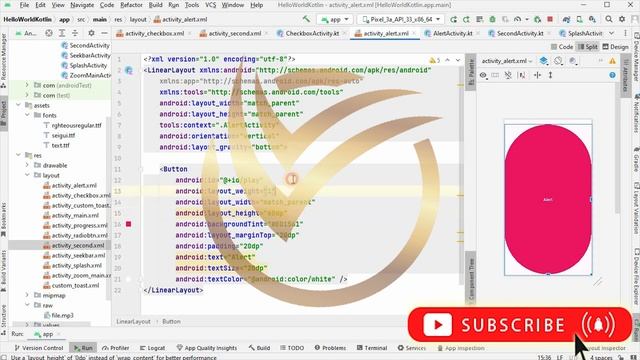 Kotlin Tutorial:How to use Alert Dialog in Kotlin | #learnvibes #androiddevelopment смотреть онлайн