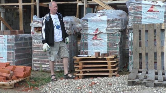 Строительство дома на плите Часть 5