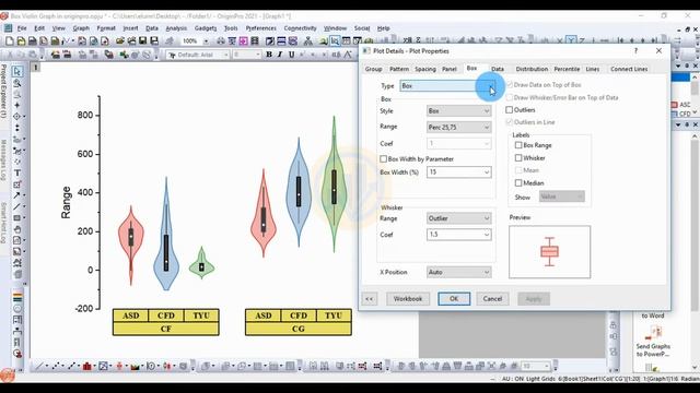 Grouped Box Violin Plot | Origin Pro | Statistics Bio7 | Mohan Arthanari смотреть онлайн