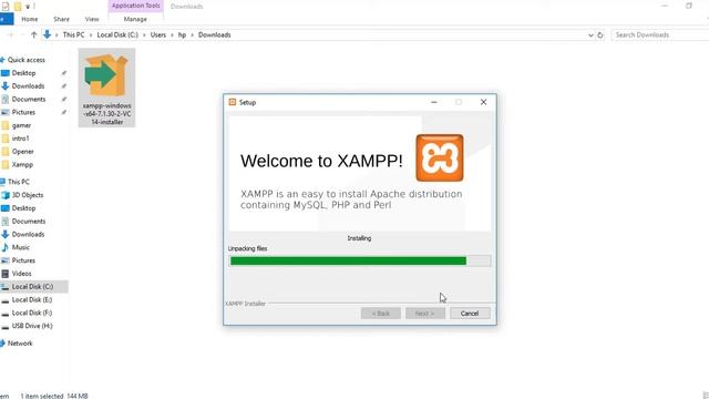 How to download and Install Xampp - (Hindi) смотреть онлайн