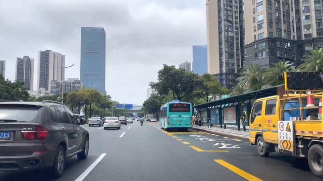 Driving In Shenzhen, China, Exploring Longhua District Of Shenzhen By Car｜4K HDR