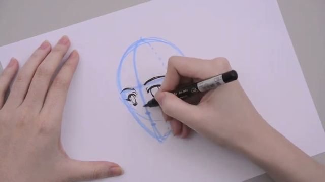 03 Dessiner la tête : Vue de trois quarts смотреть онлайн