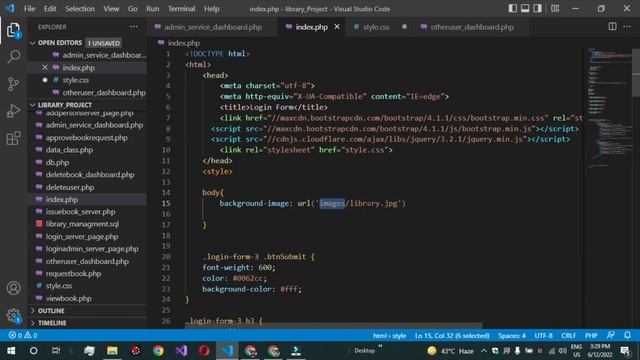Library Management System in web using PHP MySQL HTML CSS 2022 | Web Projects | PHP Projects смотреть онлайн