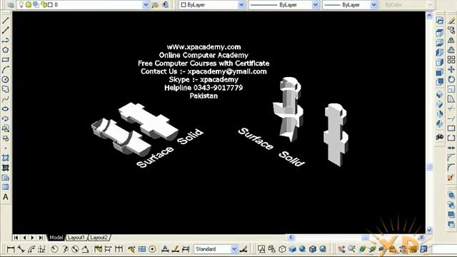 Lesson 84: AutoCAD Sculpt Command Convert 3D Surface Into 3D Solid смотреть онлайн