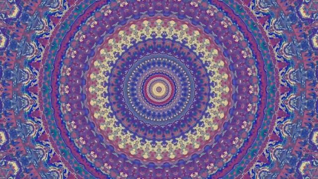 Colorful Groovy Mandala Animation, Ambient Music (Epilepsy Warning) смотреть онлайн